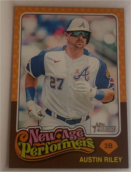 2024 Topps Heritage #NAP-18 Austin Riley New Age Performers — front