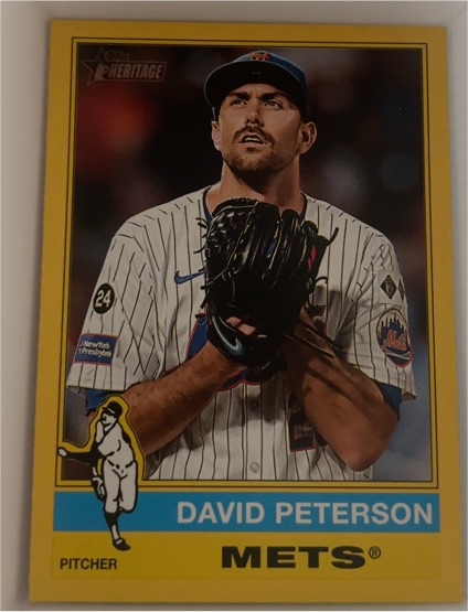 2025 Topps Heritage #57 David Peterson — front