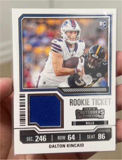 2023 Panini Contenders Rookie Ticket #TS7 Dalton Kincaid — front