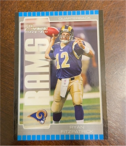 2005 Bowman #180 Ryan Fitzpatrick Rookie RC — front