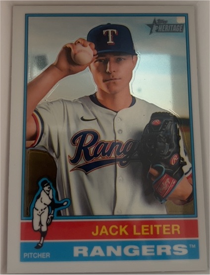 2025 Topps Heritage #463 Jack Leiter — front