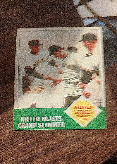 1963 Topps #145 Chuck Hiller World Series Game 4 — front