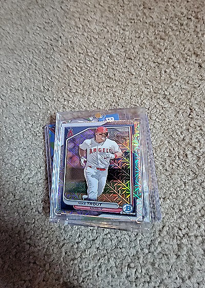 2024 Bowman Chrome #82 Mike Trout — front