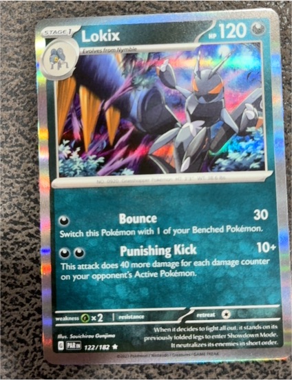 2023 Pokémon Paradox Rift #122 Lokix — front