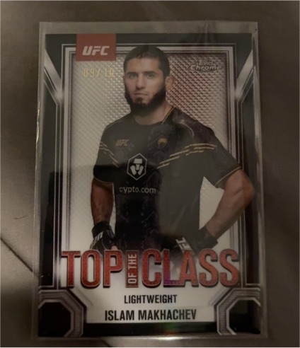 2025 Topps Chrome UFC Islam Makhachev Top of the Class #TTC-19 — front