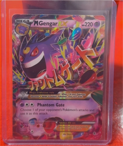 2014 Pokémon XY Phantom Forces #121 M Gengar EX — front