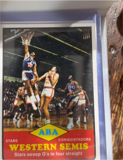 1973-74 Topps #203 ABA Western Semis Utah Stars vs San Diego Conquistadors — front