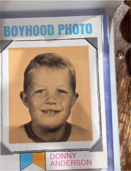 1973 Topps Football #265 Donny Anderson Boyhood Photo — front