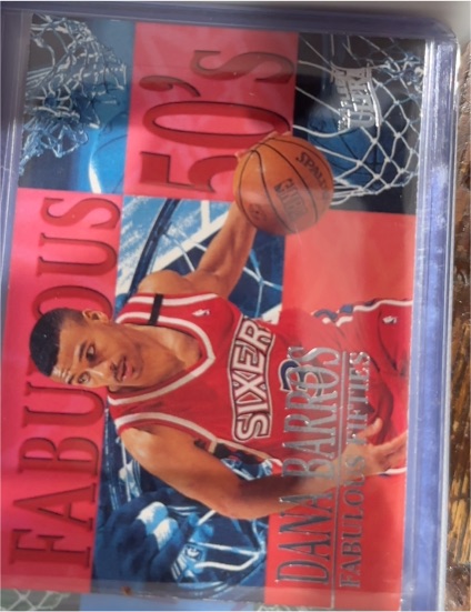 1995-96 Fleer Ultra #1 Dana Barros Fabulous Fifties — front