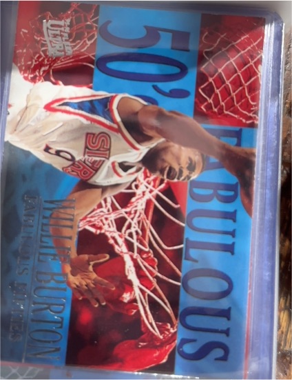 1996 Fleer Ultra #2 Willie Burton Fabulous 50's — front