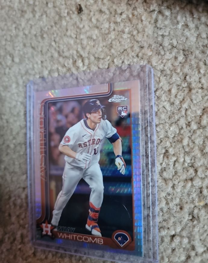 2025 Topps Chrome #251 Shay Whitcomb Rookie Card — front