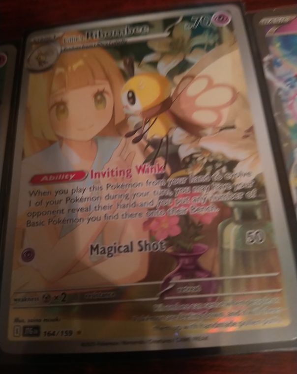 2025 Pokémon TCG Journey Together #164/159 Lillie's Ribombee Illustration Rare — front