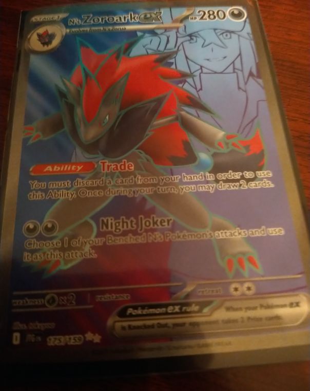 2016 Pokémon TCG #175 N's Zoroark ex — front