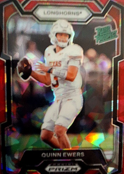 2024 Panini Prizm Draft Picks #191 Quinn Ewers Rated Prospect Red Ice — front