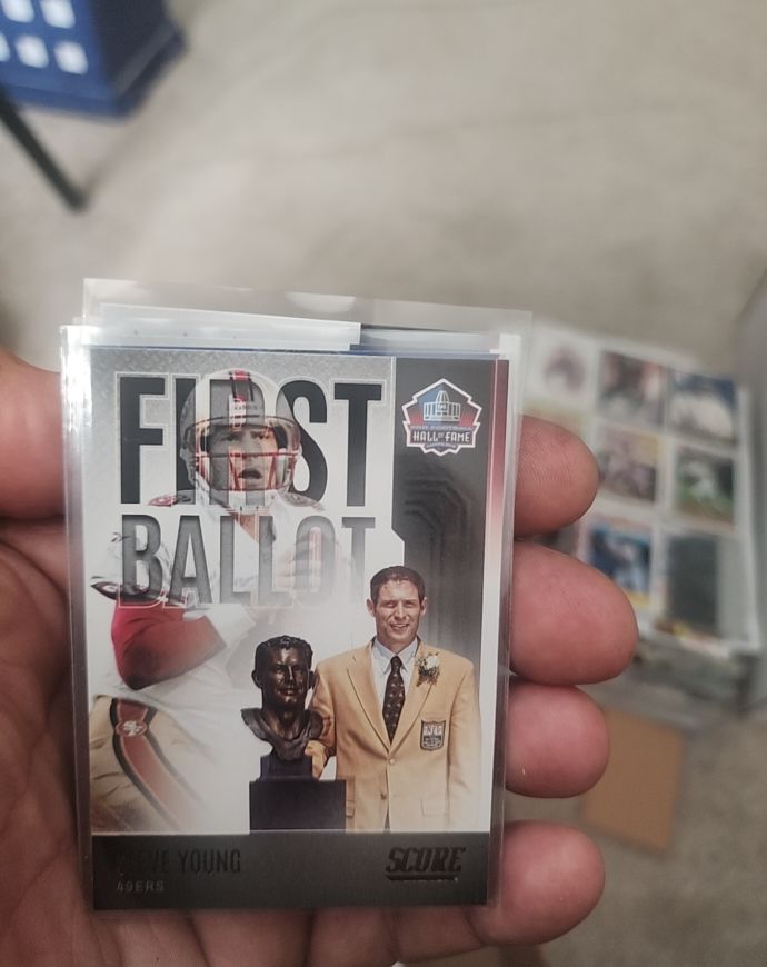 2022 Score First Ballot #FB-SY Steve Young — front
