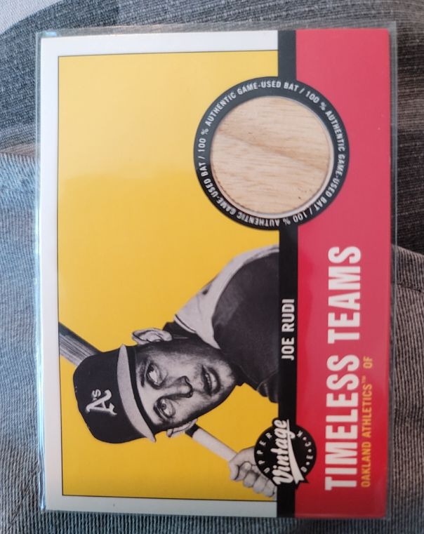 2001 Upper Deck Vintage Timeless Teams #OA-JR Joe Rudi — front