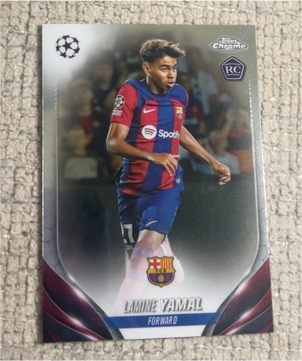 2023-24 Topps Chrome UEFA Club Competitions #64 Lamine Yamal — front