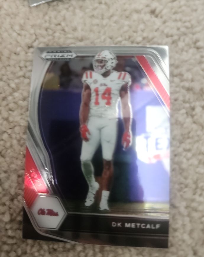 2021 Panini Prizm Draft Picks #57 DK Metcalf Ole Miss Rebels — front