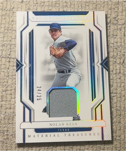 2024 Panini National Treasures Material Treasures #24/25 Nolan Ryan — front