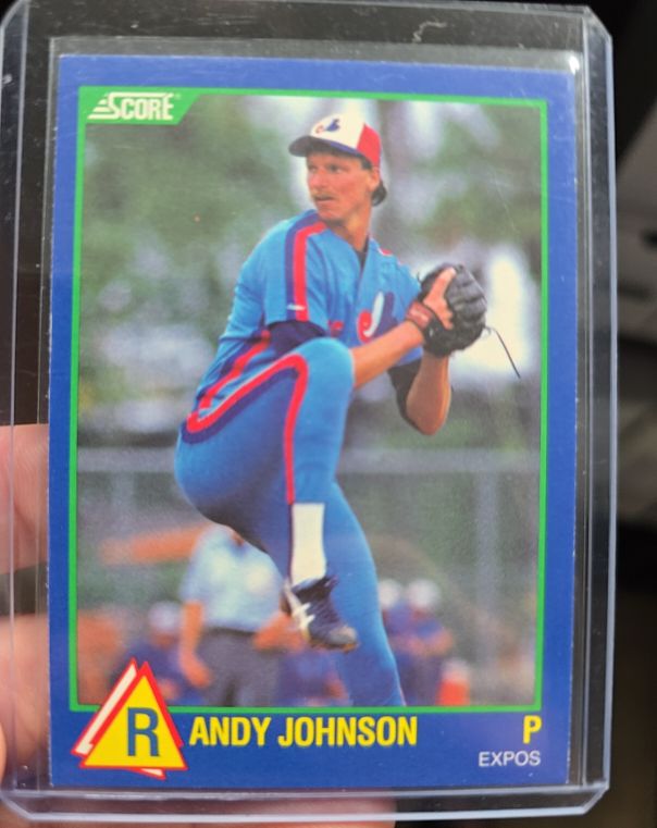 1989 Score #63 Randy Johnson Rising Stars — front