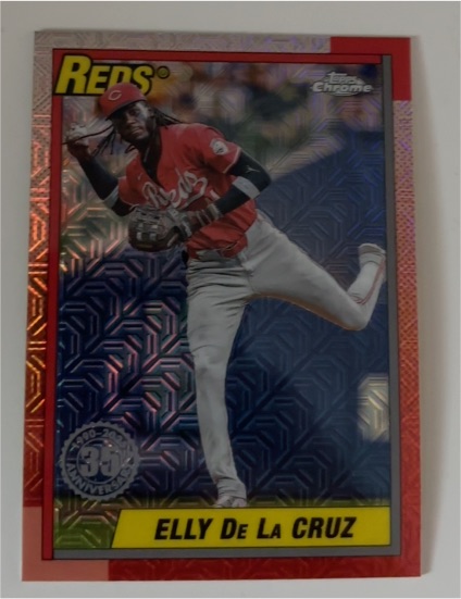 2025 Topps Series 1 1990 Topps Chrome #T90C-15 Elly De La Cruz — front