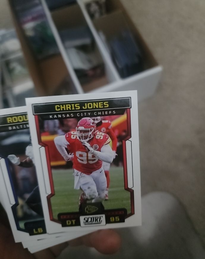 2023 Panini Score #126 Chris Jones - Kansas City Chiefs — front