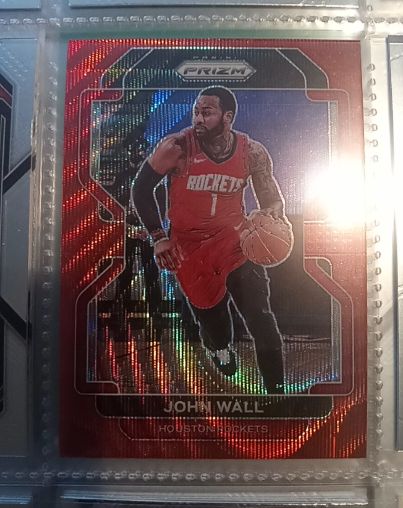 2021-22 Panini Prizm John Wall Red Wave — front