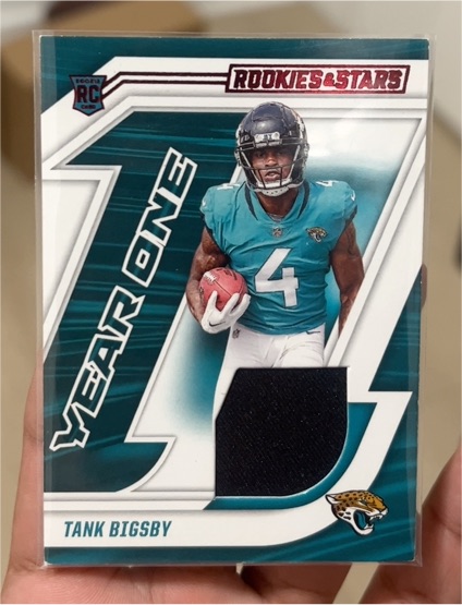 2023 Panini Rookies & Stars Tank Bigsby Year One Patch Rookie Card — front