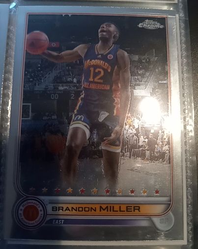 2022 Topps Chrome McDonald's All American #4 Brandon Miller — front