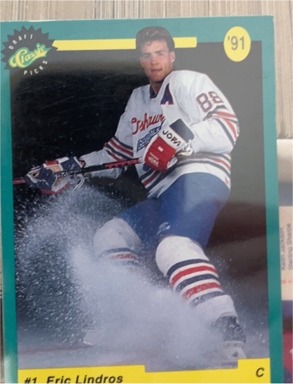 1991 Classic Draft Picks #1 Eric Lindros — front