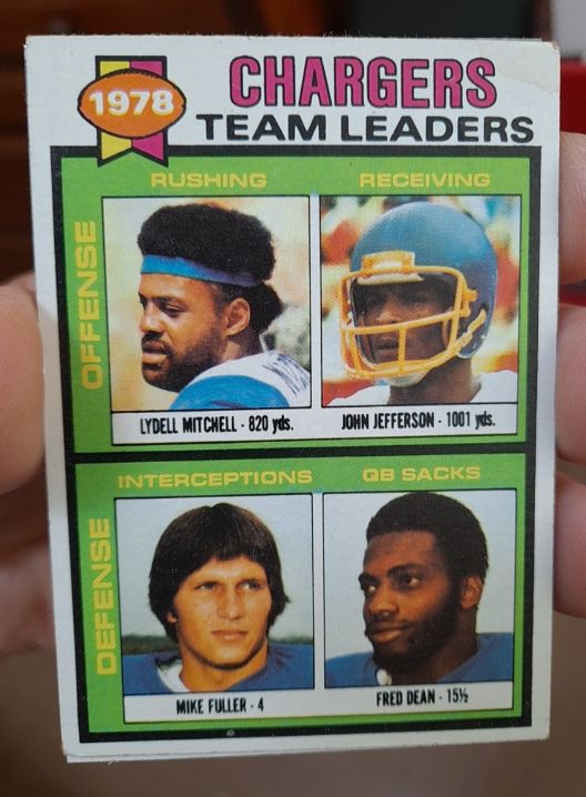1979 Topps Football #338 Chargers Team Leaders — front