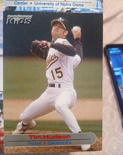 1993 Sports Illustrated KIDS Tim Hudson Oakland A's — front