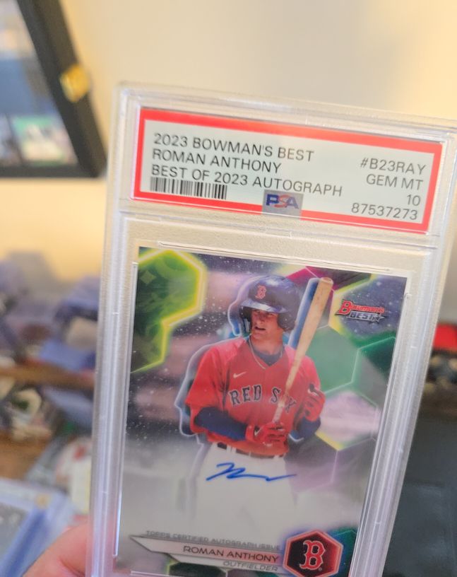 2023 Bowman's Best #B23RAY Roman Anthony Best of 2023 Autograph — front