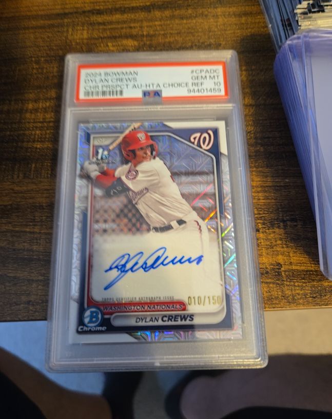 2024 Bowman Chrome #CPADC Dylan Crews — front