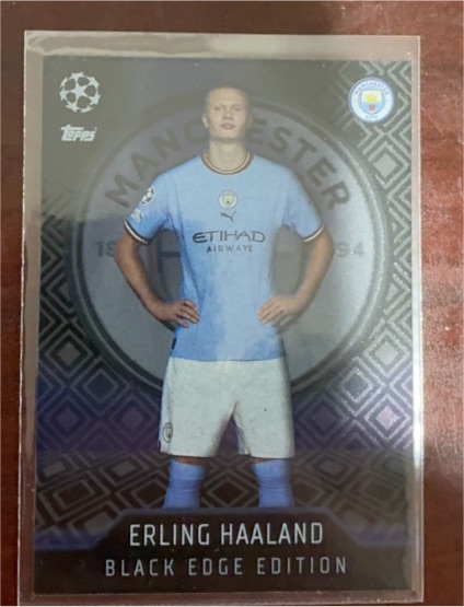 2022-23 Topps Match Attax UEFA Black Edge Edition #461 Erling Haaland — front