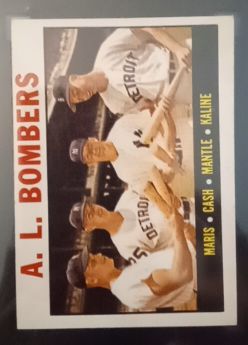 1964 Topps #331 AL Bombers Maris/Cash/Mantle/Kaline — front