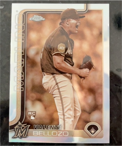 2025 Topps Chrome #458 Valente Bellozo — front