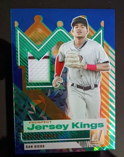 2025 Panini Donruss #PJK-LDV Leo De Vries Prospect Jersey Kings — front