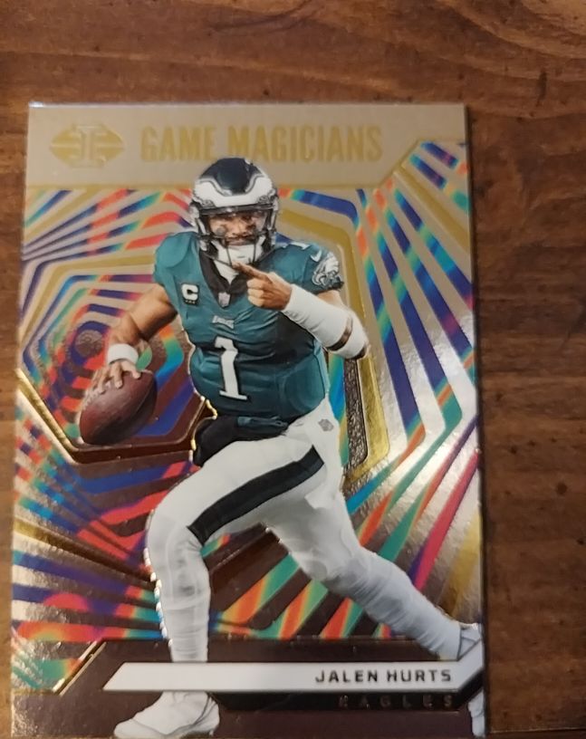 2024 Panini Illusions Game Magicians #8 Jalen Hurts — front