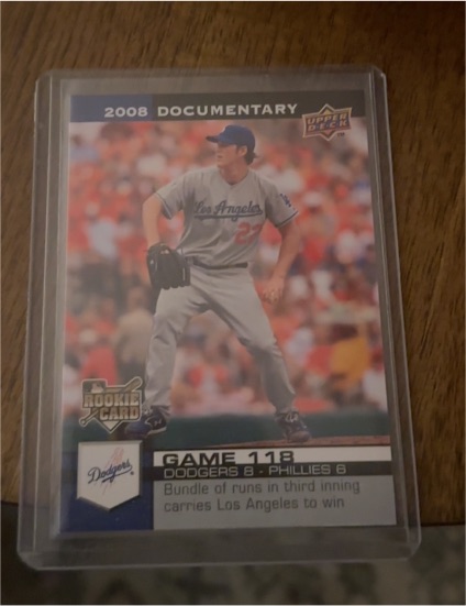 2008 Upper Deck Documentary #3118 Clayton Kershaw — front