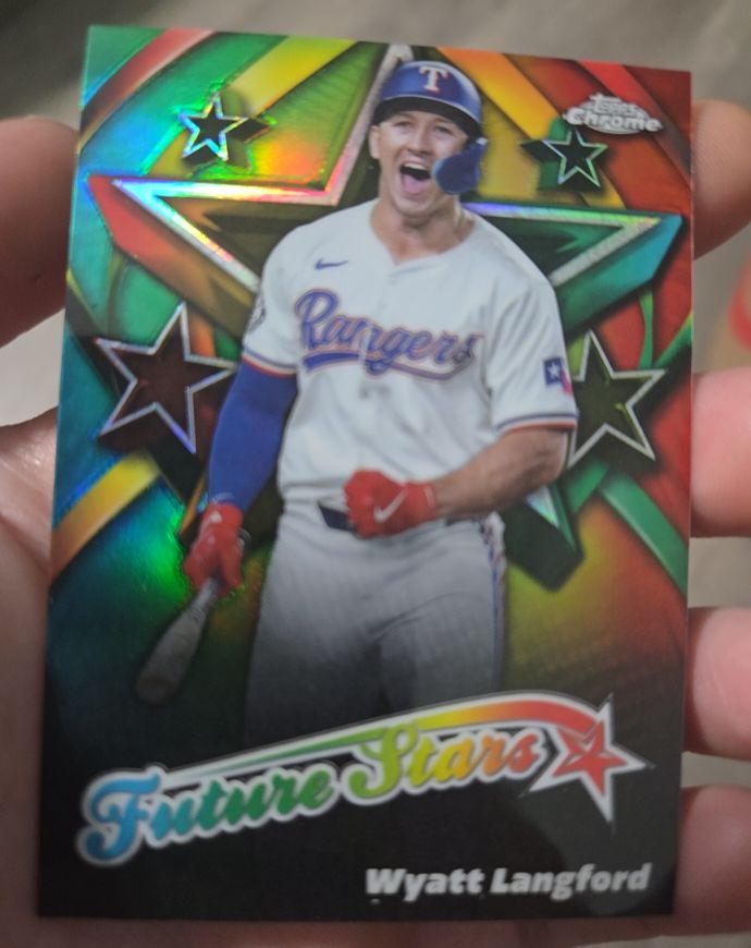 2025 Topps Chrome #FS-13 Wyatt Langford Future Stars — front