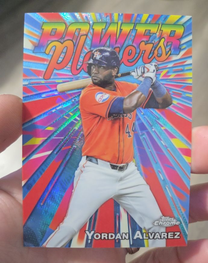 2025 Topps Chrome Power Players #PP-10 Yordan Alvarez — front