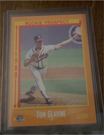 1988 Score #638 Tom Glavine Rookie Prospect — front