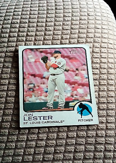 2022 Topps Heritage #323 Jon Lester — front