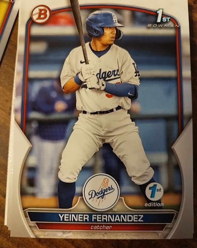 2023 Bowman Prospects #BP-138 Yeiner Fernandez — front