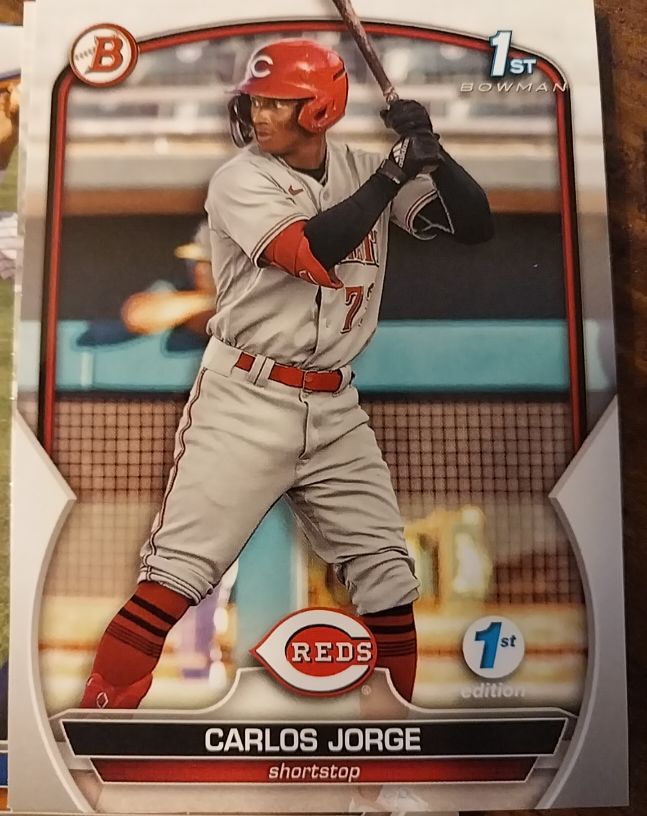 2023 Bowman 1st Edition #BPPF-120 Carlos Jorge — front