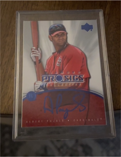 2004 Upper Deck Diamond Collection Pro Sigs #18 Albert Pujols — front