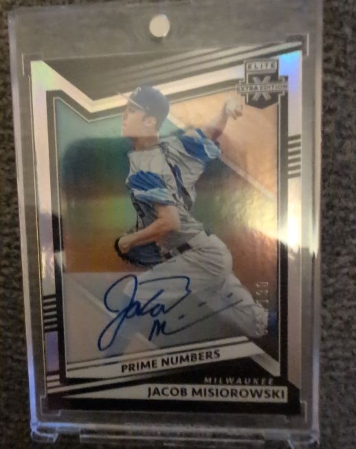 2022 Panini Elite Extra Edition Prime Numbers Jacob Misiorowski — front