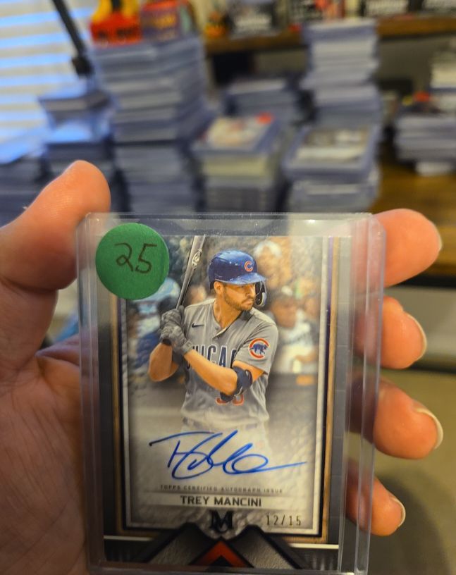 2023 Topps Museum Collection Autographs #AA-TM Trey Mancini — front