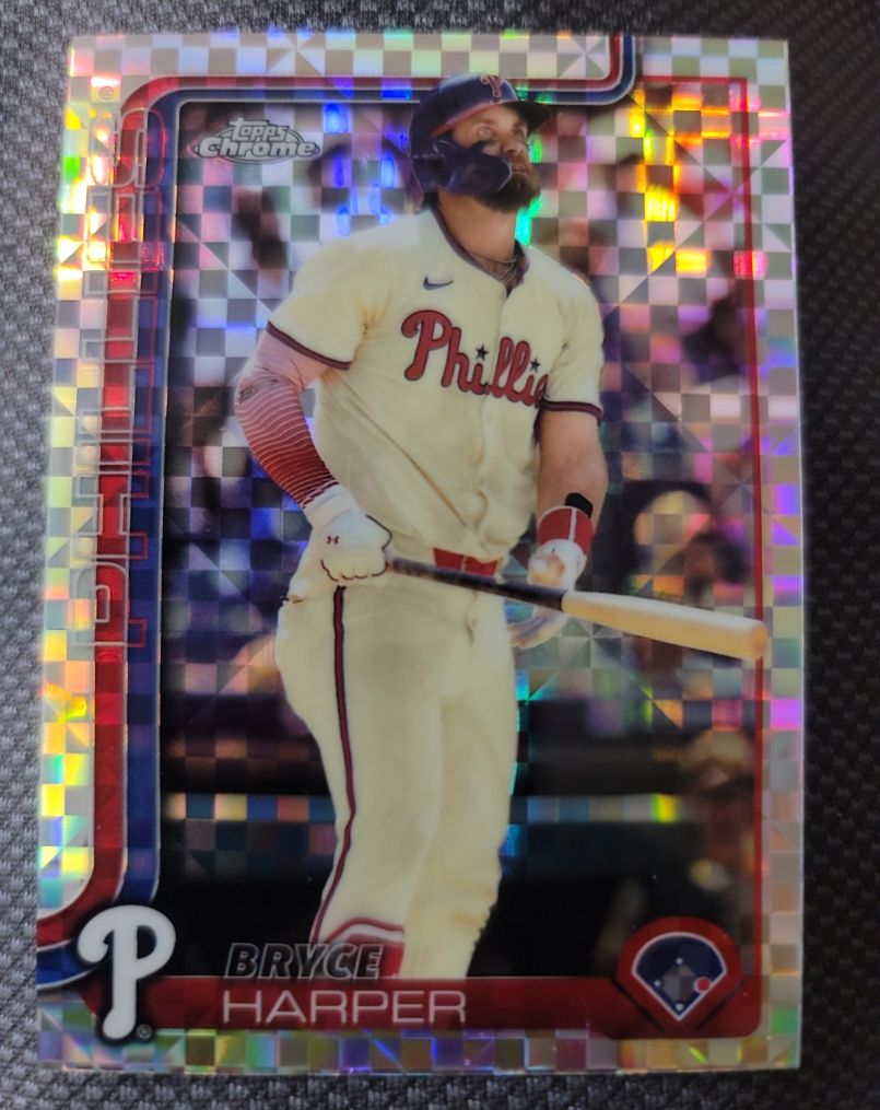 2025 Topps Chrome #150 Bryce Harper — front